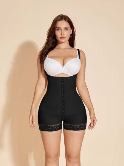 ChicCurve Tummy Control Hook-eye Closed Shapewear High Compression Body Shaper