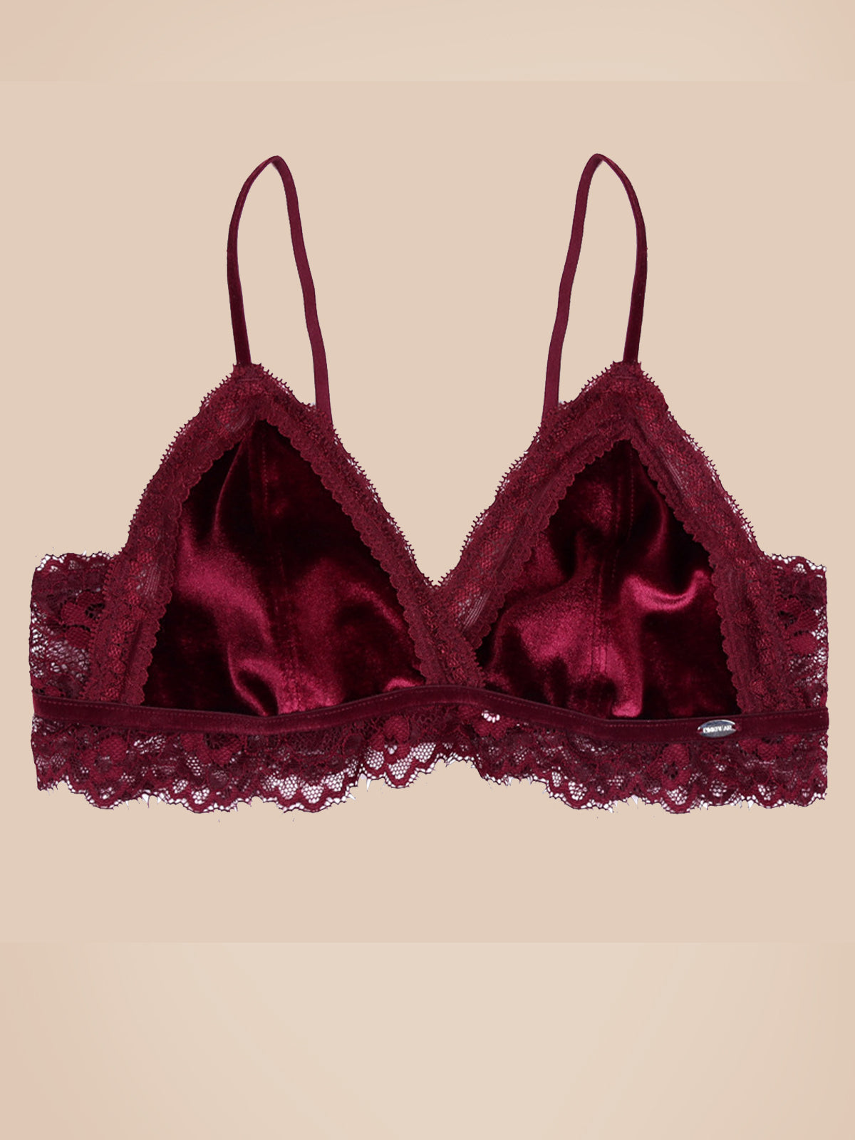 French Sexy Lace Unwired Thin Velvet Seamless Triangle Bra