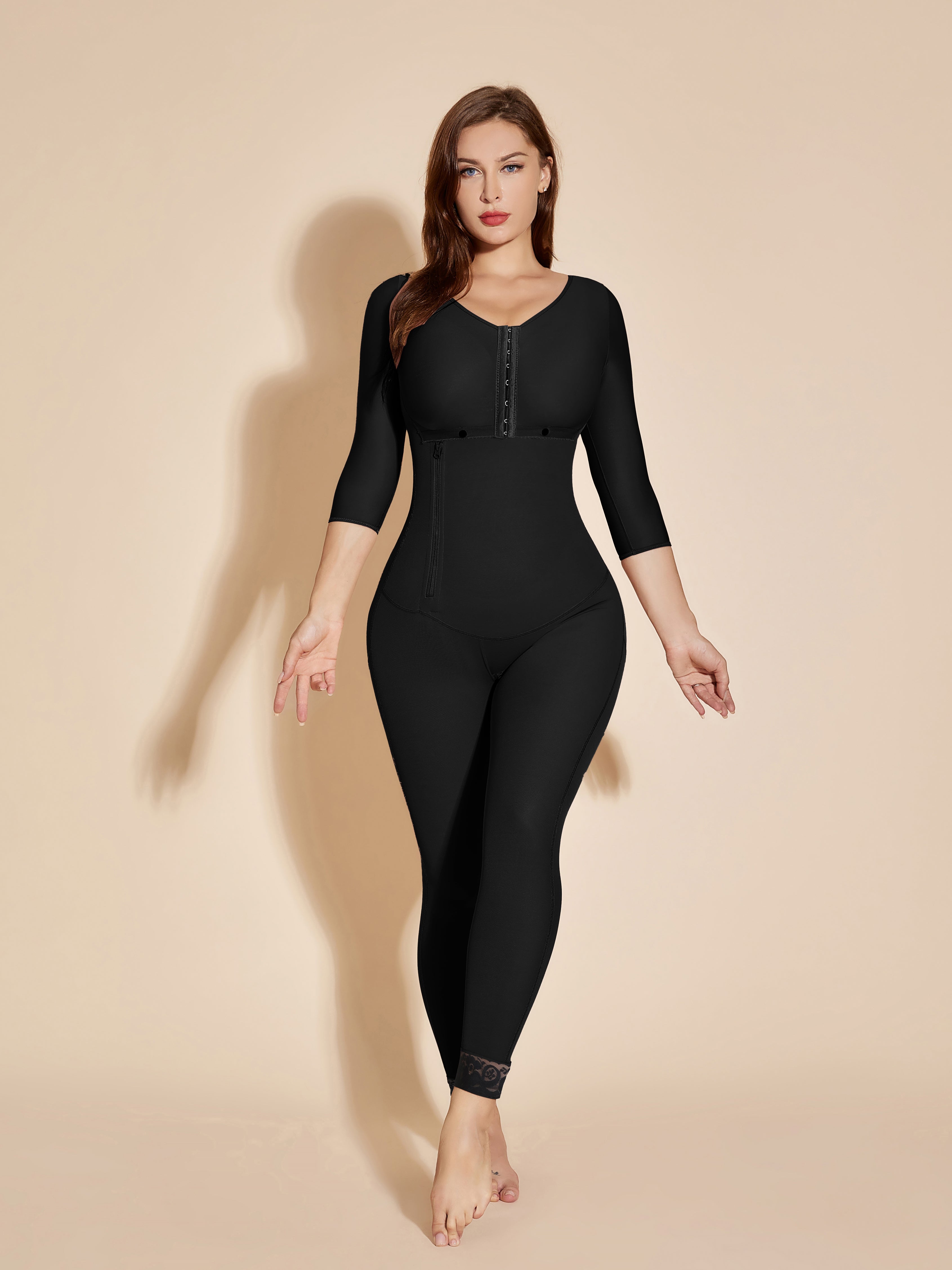 Full Control Women Shapewear ChestPacked Body Shaper BlackChicCurve