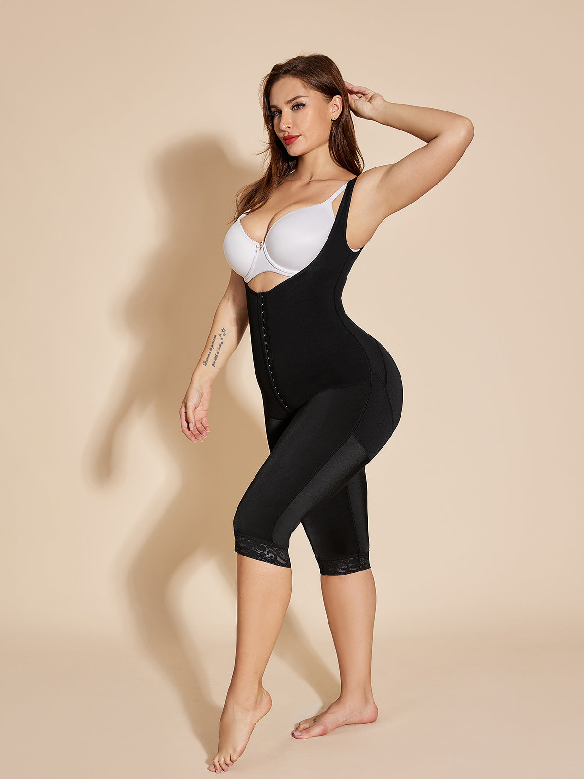 Fajas Colombianas Open Bust Body Shaper Butt Lifter Thigh Slimmer Shapewear