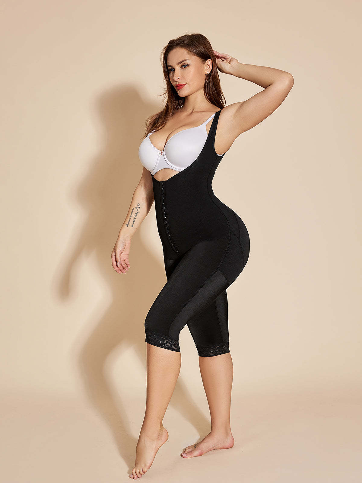Fajas Colombianas Open Bust Body Shaper Butt Lifter Thigh Slimmer Shapewear