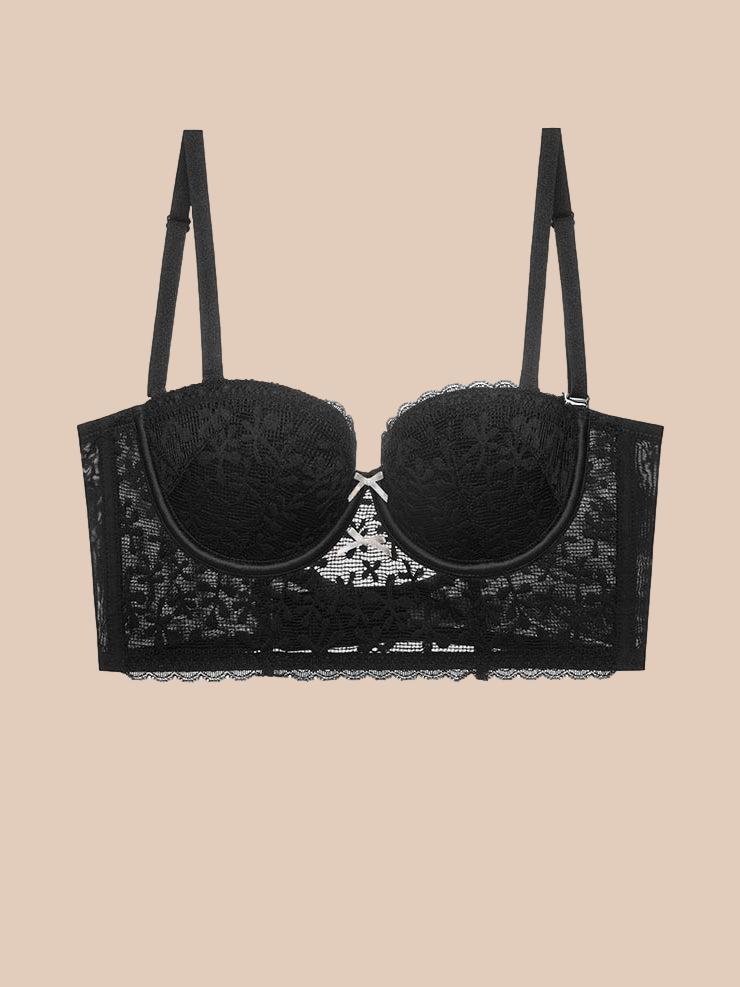 Thin French Lace Push Up Bra Set
