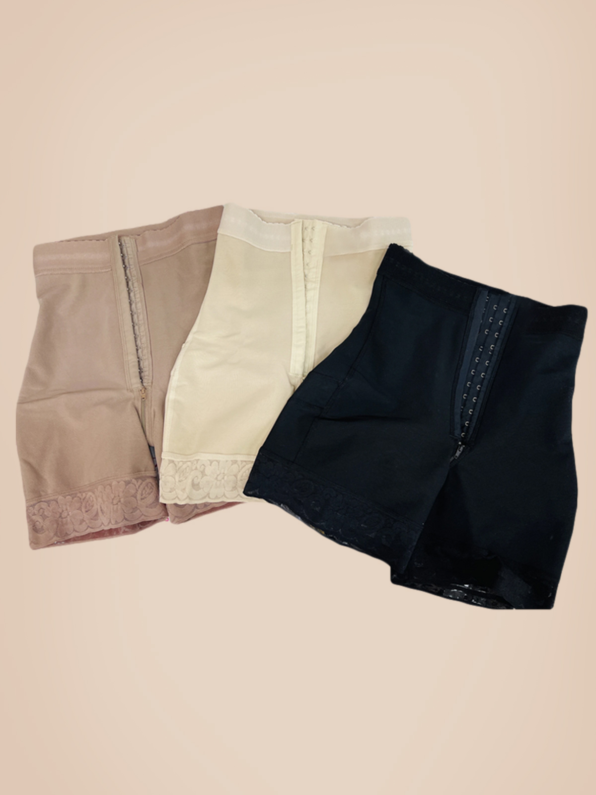 Slimming Fajas Lace Butt Lifter  Charming Curves Butt Lifting Short 3 Hooks