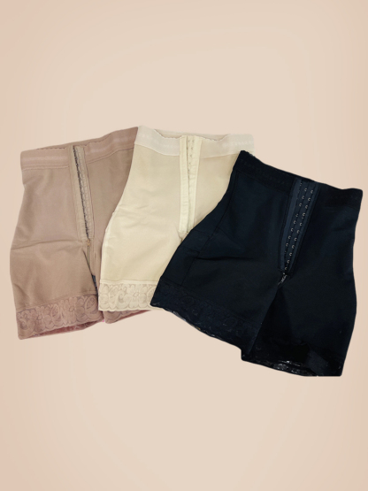 Slimming Fajas Lace Butt Lifter  Charming Curves Butt Lifting Short 3 Hooks