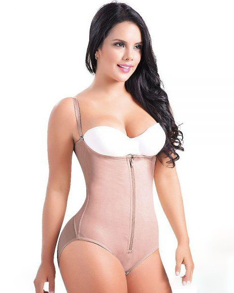 Women's Waist Trainer Slimming Shapewear Postpartum Recovery Fajas With Zipper Corset Effect Butt-Lifting Body Shaper