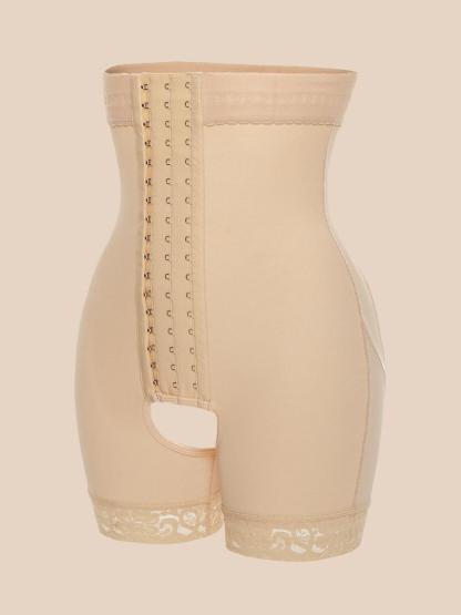 Women's Body Slimming Pants Waist Slimmer Shaper Postpartum Control Panties Open Bust Bodysuit