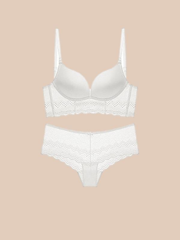 French backless sexy bra set