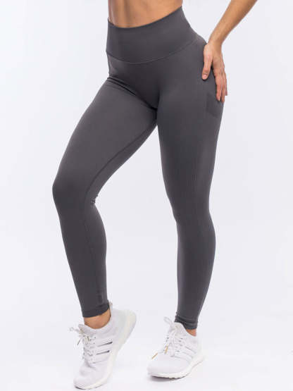 Women Peach Lift Seamless Workout Leggings High Waisted Scrunch Butt Yoga Pants Tights