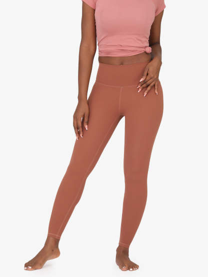 High Waist Nude Yoga Clothes Nine Points Sports Fitness Leggings