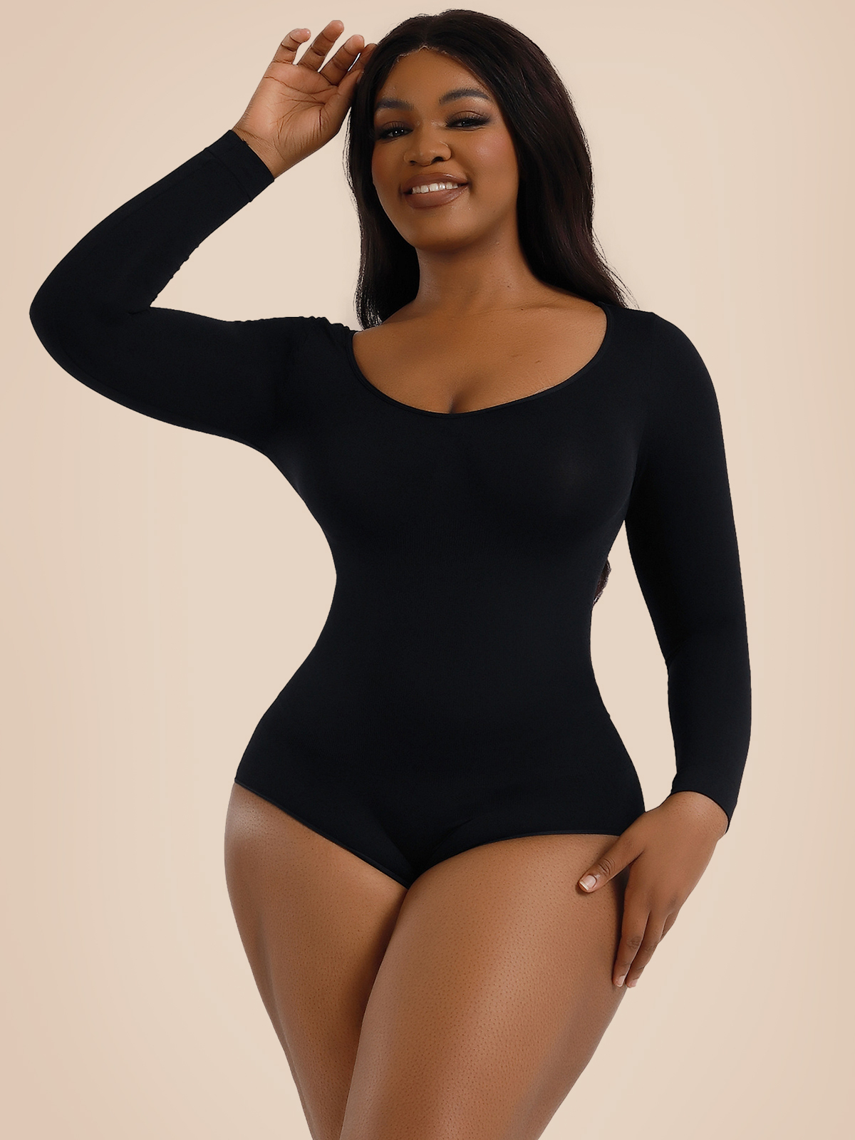 Tummy control butt lift bodysuit
