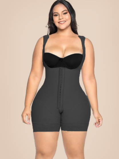 Women's Shapewear HOOK AND EYE CLOSURE Tummy Control  Adjustable Crotch  Open Bust Bodysuit 
