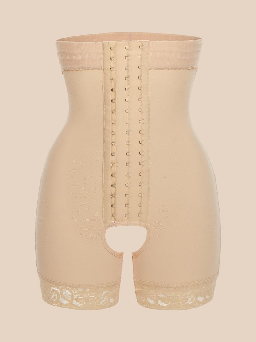 Women's Body Slimming Pants Waist Slimmer Shaper Postpartum Control Panties Open Bust Bodysuit