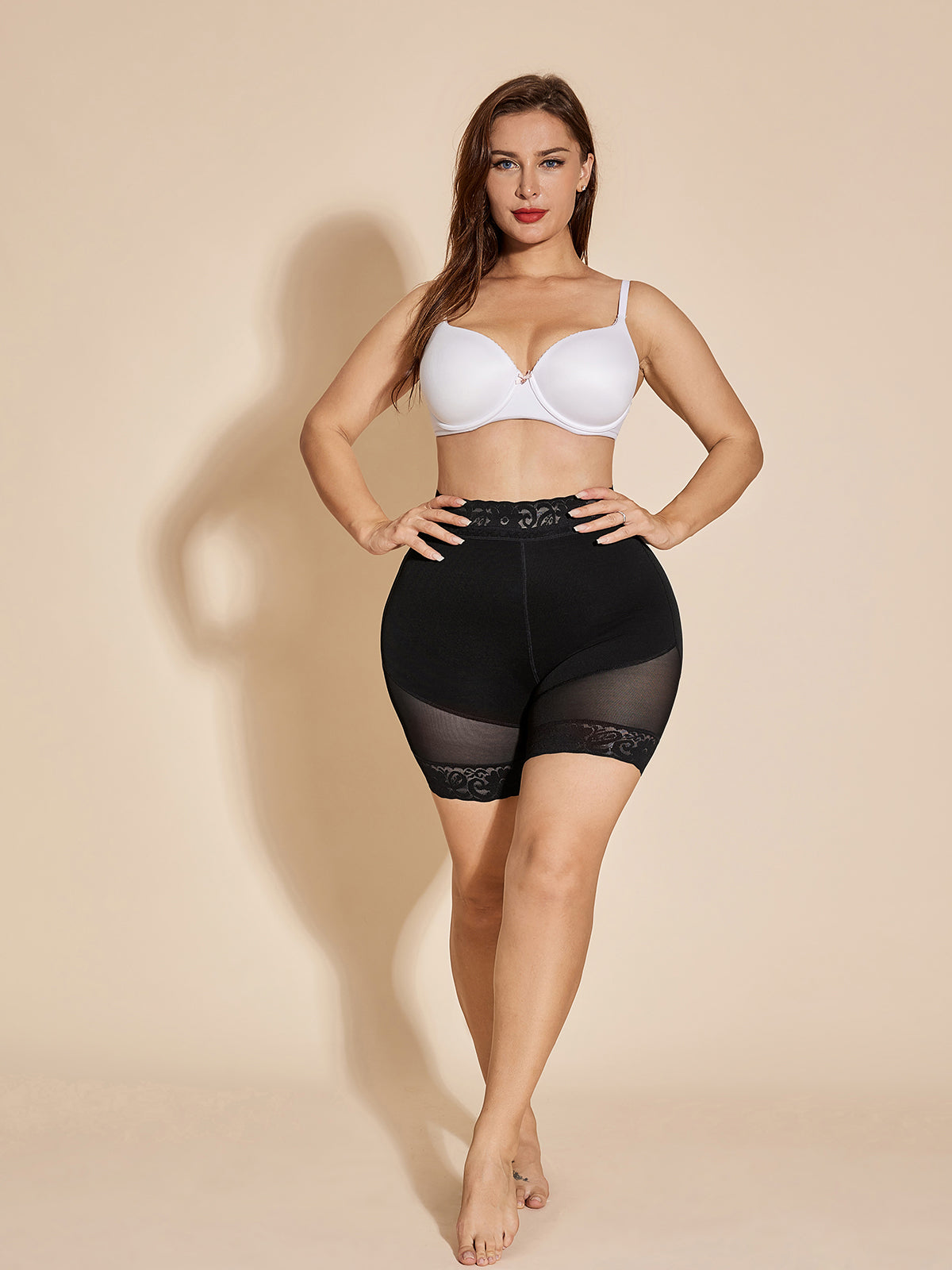 Shapewear Shorts Tummy Tuck Waist Trainer High Waist Body Shaper Shorts Thigh Slimmer Butt Lifter