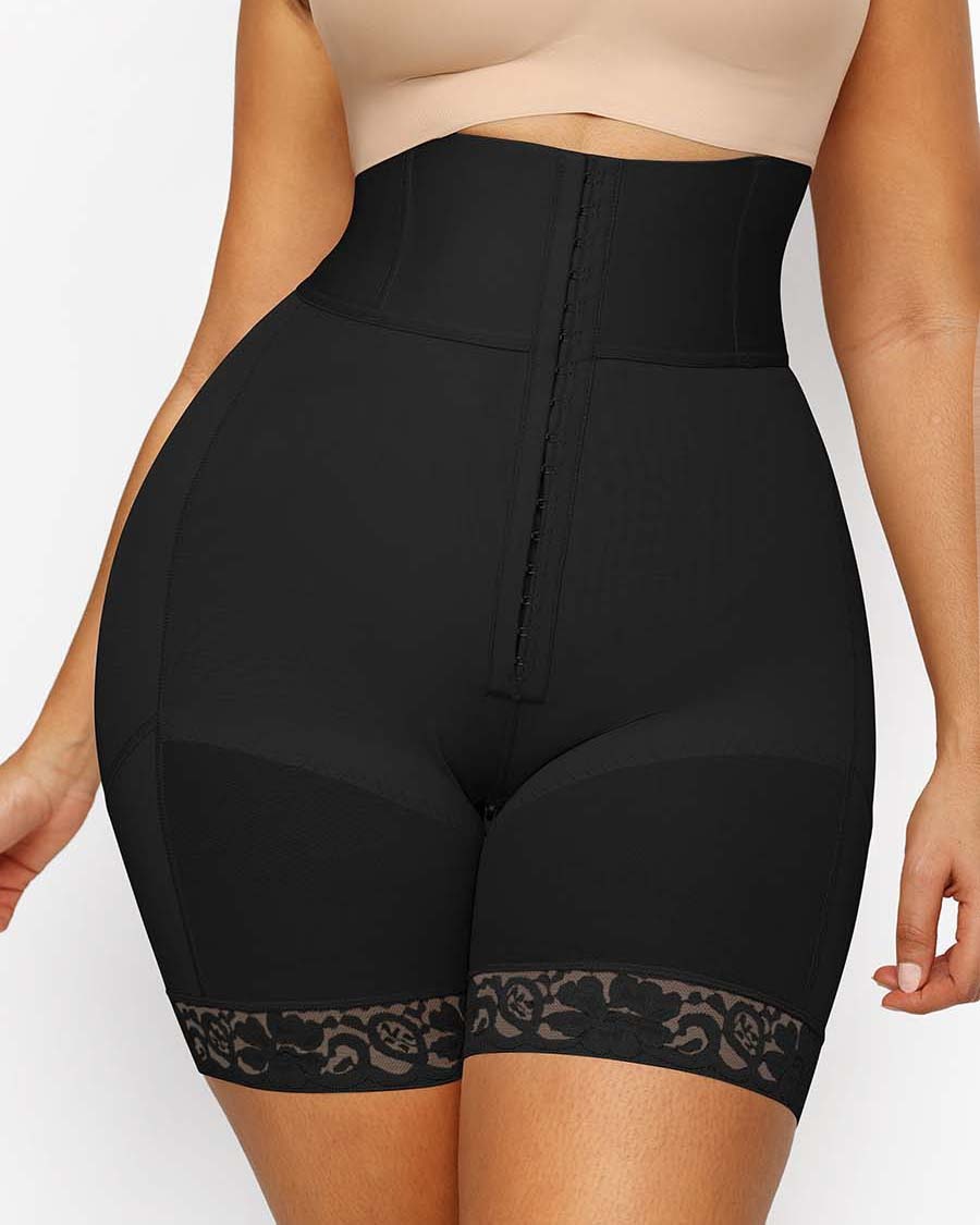 3 Boned Sculpt High Waist Booty Shaping Shorts