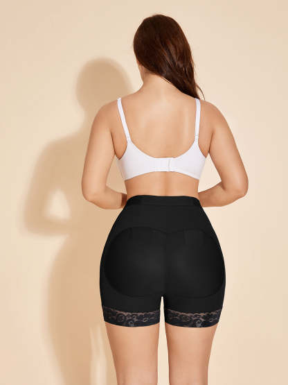 Butt Lifting Shorts Tummy Control Panty Lifter No Trace for Women - Black