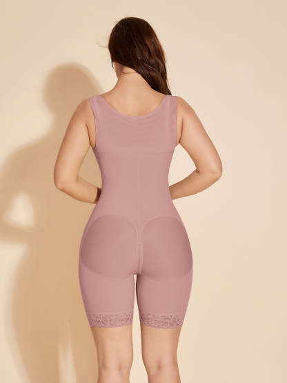 ChicCurve Postpartum Wrap Body Shaper with Hook-Eye - RosyBrown
