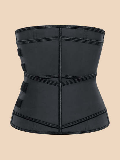 Corset Latex Buckle Waist Corset Belt Latex Rubber Straps Corset