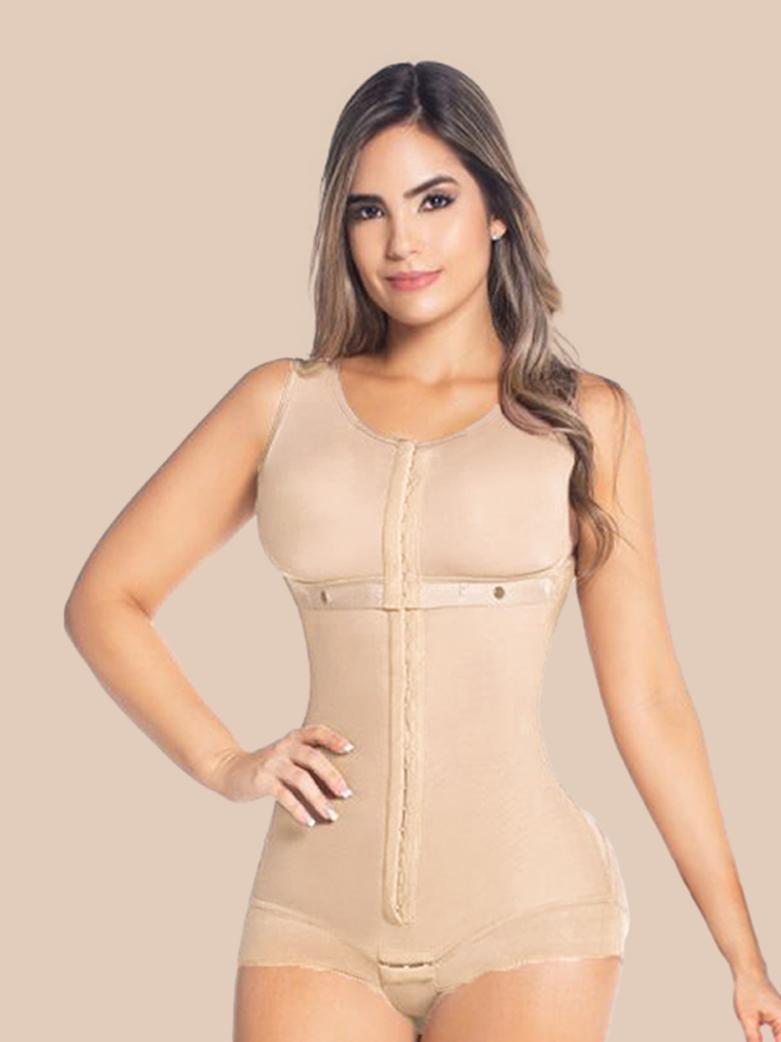 Shapewear For Women HOOK AND EYE CLOSURE Breast Support Tummy Control Triangle Bodysuit Bodyshaper