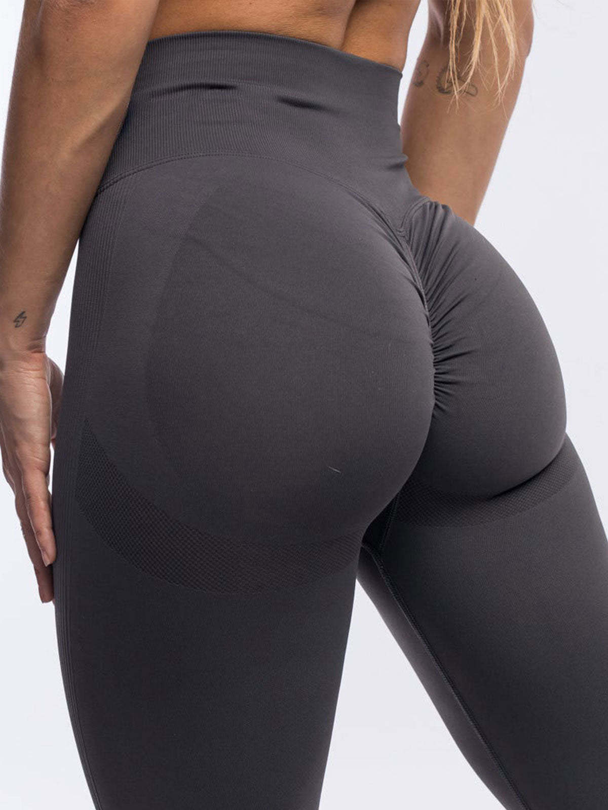 Women Peach Lift Seamless Workout Leggings High Waisted Scrunch Butt Yoga Pants Tights