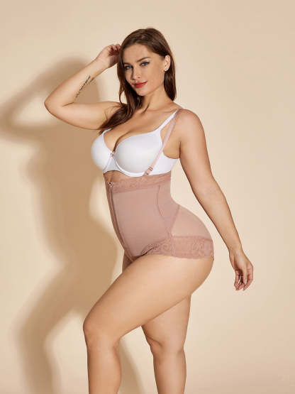 Low Back Women Slimmer Bodysuit Tummy Control Shapewear