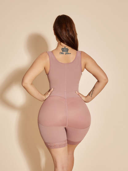 ChicCurve Open Bust Tummy Control Shapewear with Zipper 