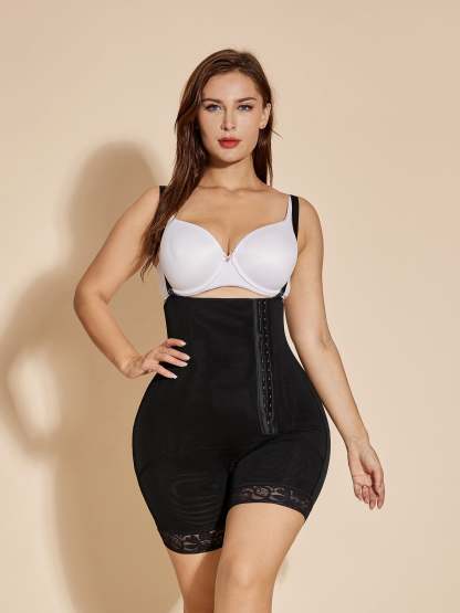 Open Bust Shapewear Hip Lift Faja Tummy Control Body Shaper