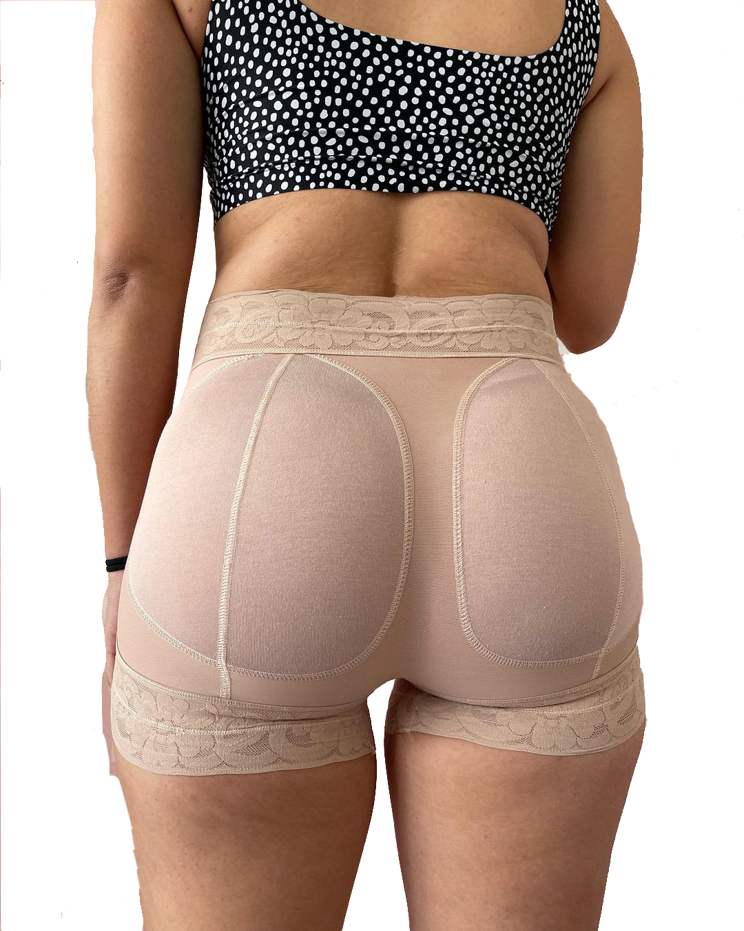 Butt Lifter Short At The Waist With Cheeky Rods