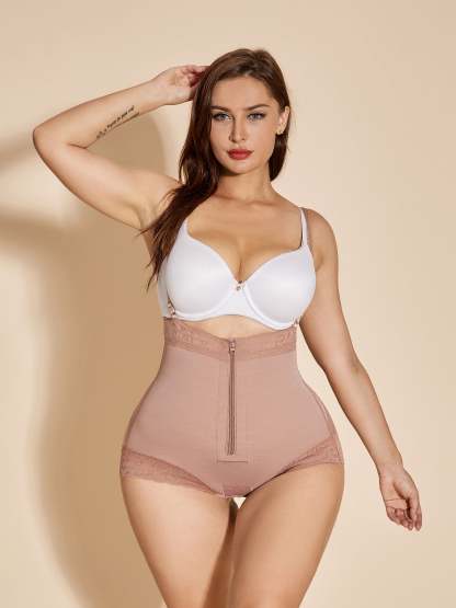 Low Back Women Slimmer Bodysuit Tummy Control Shapewear