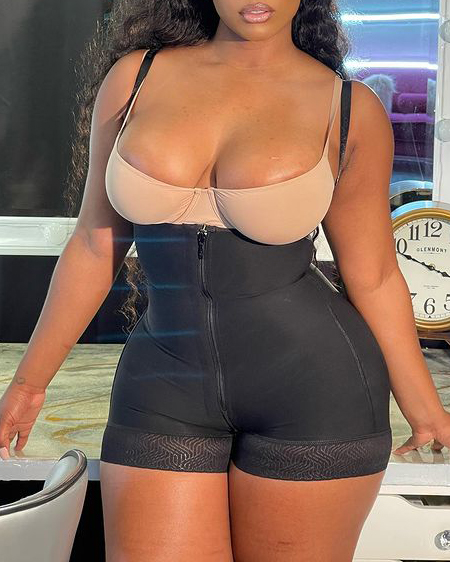 High Control Tummy Tuck Zipper Body Shaper