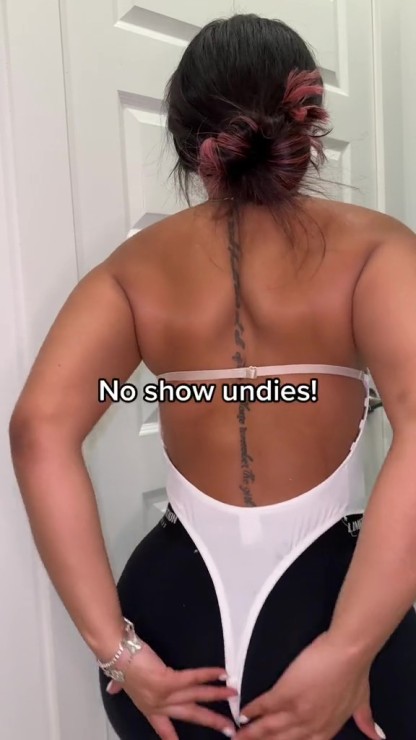 Backless Body Shaper V Neck Seamless Women Faja Plus - Tan