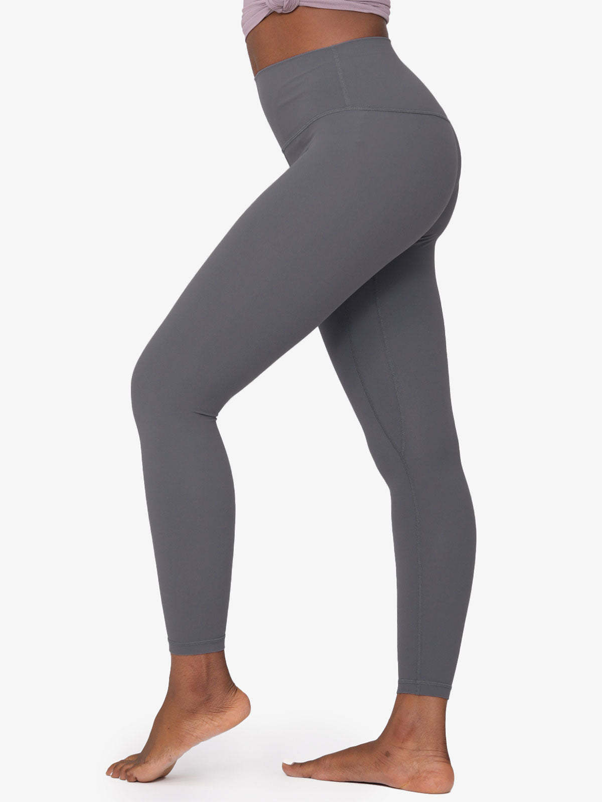 High Waist Nude Yoga Clothes Nine Points Sports Fitness Leggings