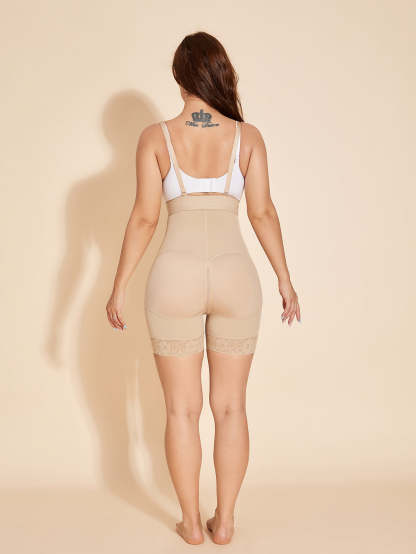 Women's Open Bust Shapewear Tummy Control Corset Bodysuit - Tan