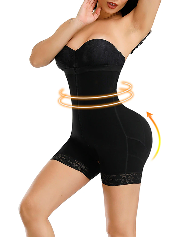 Extreme Tummy Control Shapewear Shorts with Zipper