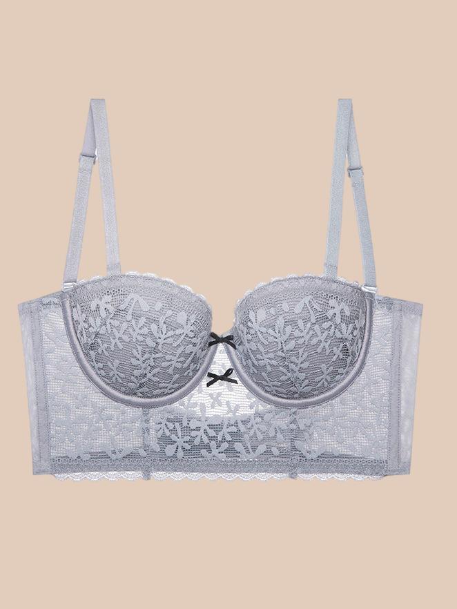 Thin French Lace Push Up Bra Set