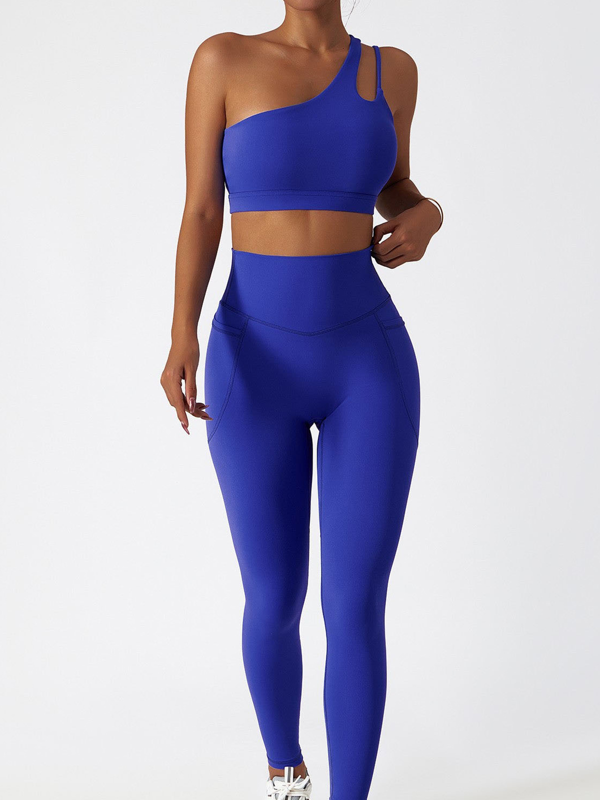 One Shoulder Asymmetrical Sports Bra
