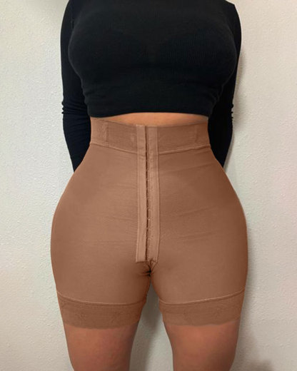  High Compression Garment (powernet) Butt Lifter 3 Hook Butt Lifting Shorts 
