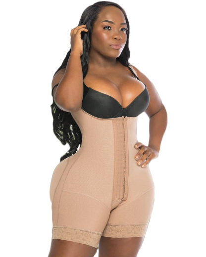 Fajas Colombianas Women's Sleeveless Hook-Eyes Closed Body Shaper