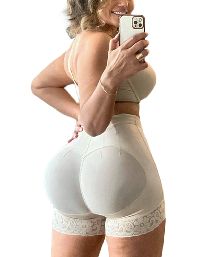 Postpartum Recovery Elastic Mesh Fabric With High Waist Charming Curves Short Butt Lift Girdle 