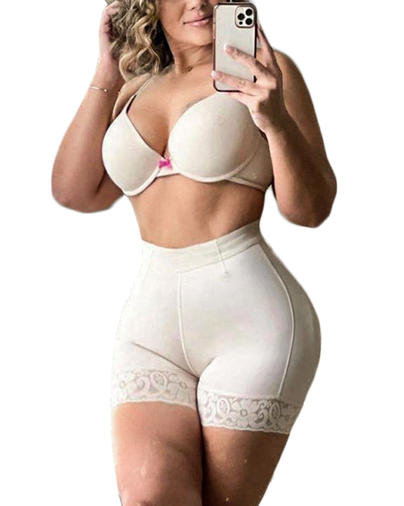 Postpartum Recovery Elastic Mesh Fabric With High Waist Charming Curves Short Butt Lift Girdle 