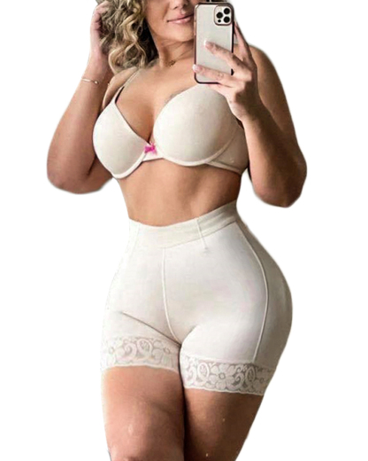 Postpartum Recovery Elastic Mesh Fabric With High Waist Charming Curves Short Butt Lift Girdle 