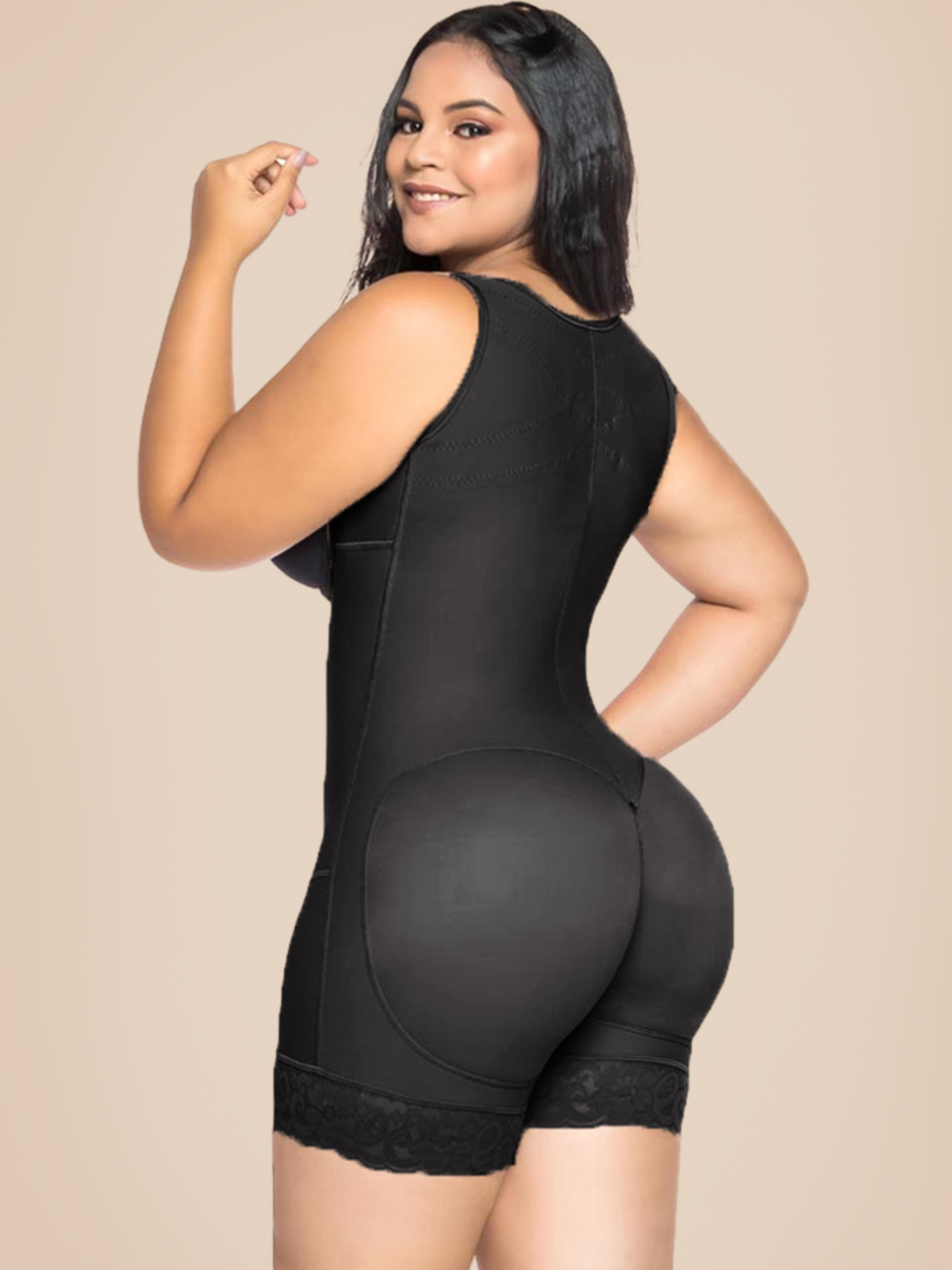 Women's Shapewear HOOK AND EYE CLOSURE Tummy Control  Adjustable Crotch  Open Bust Bodysuit 