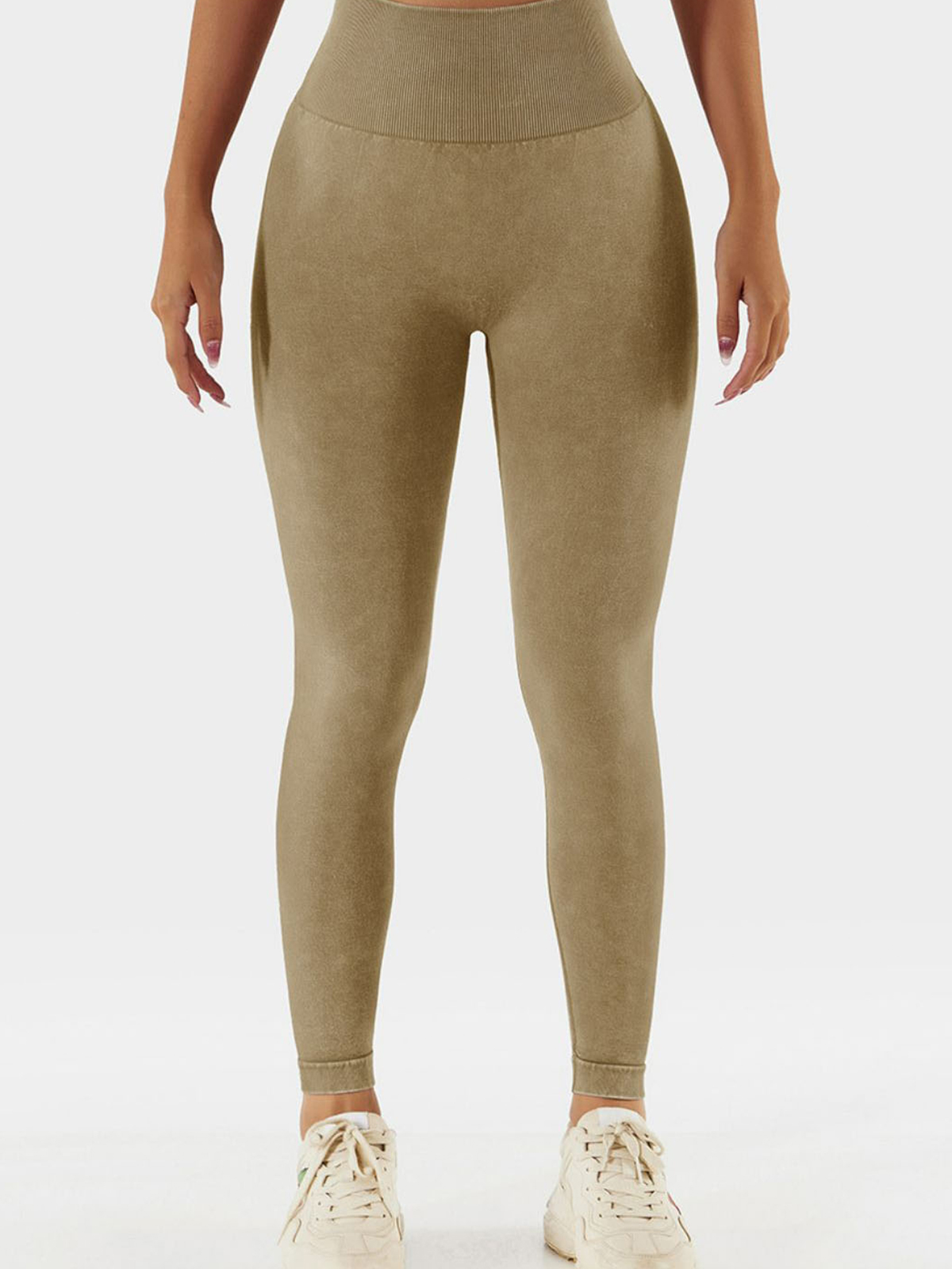 Acid Wash High Waist Sports Leggings