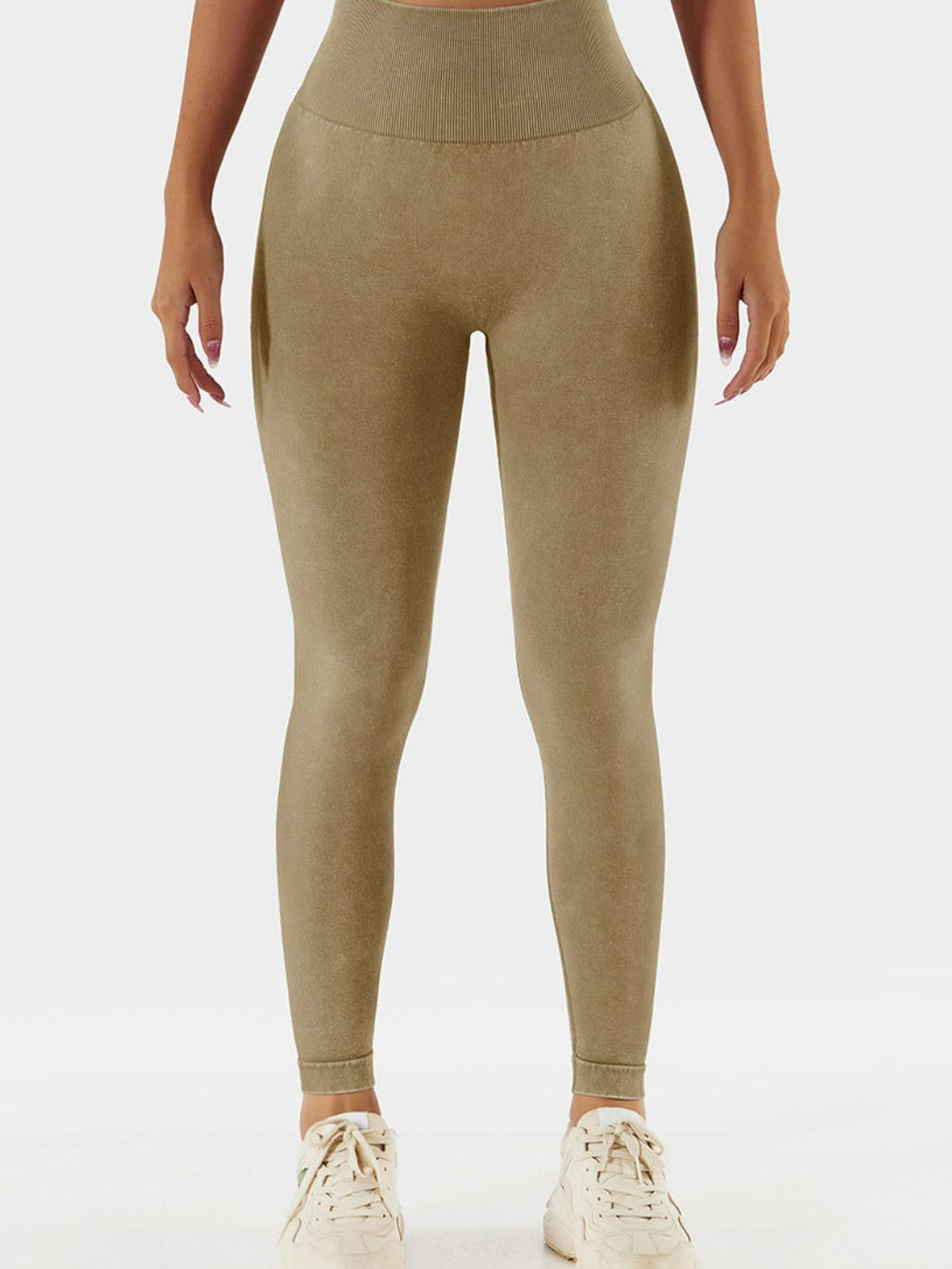 Acid Wash High Waist Sports Leggings