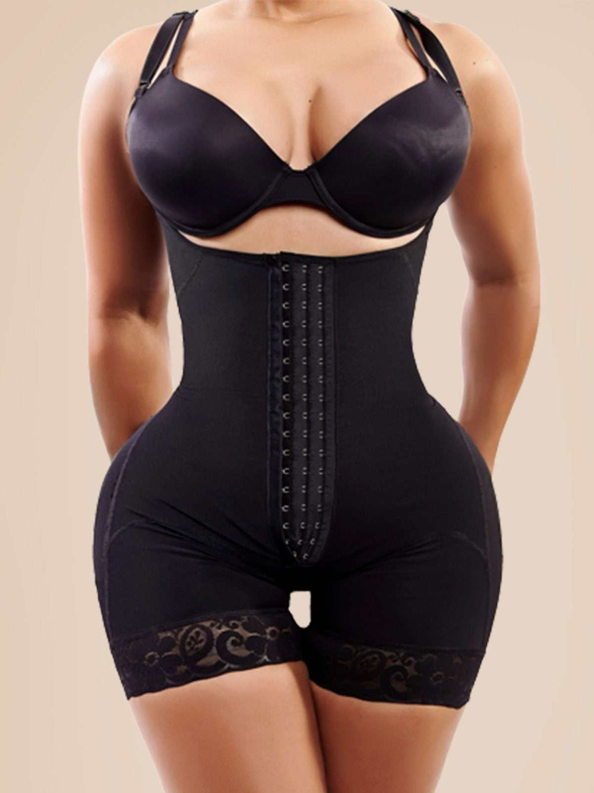 Classic Center Butt Lifter Effect Faja Women Slimming Fajas Lace Body Shaper