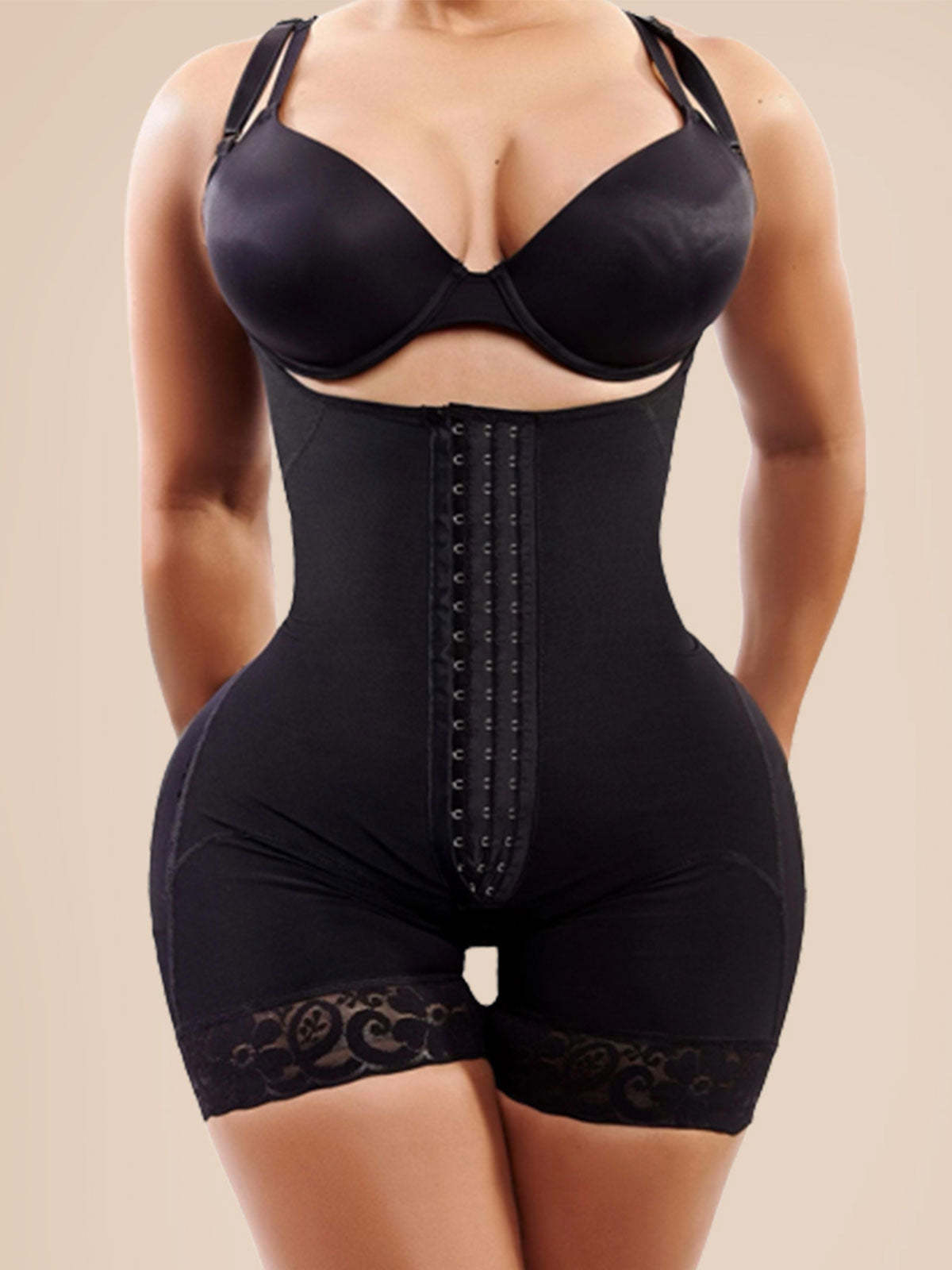 Classic Center Butt Lifter Effect Faja Women Slimming Fajas Lace Body Shaper