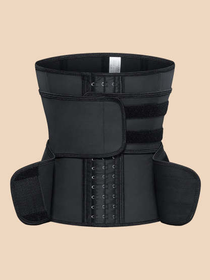 Corset Latex Buckle Waist Corset Belt Latex Rubber Straps Corset