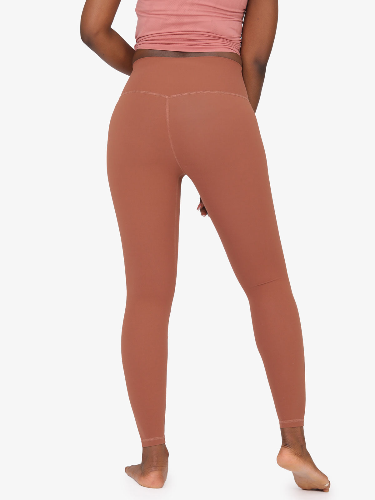 High Waist Nude Yoga Clothes Nine Points Sports Fitness Leggings