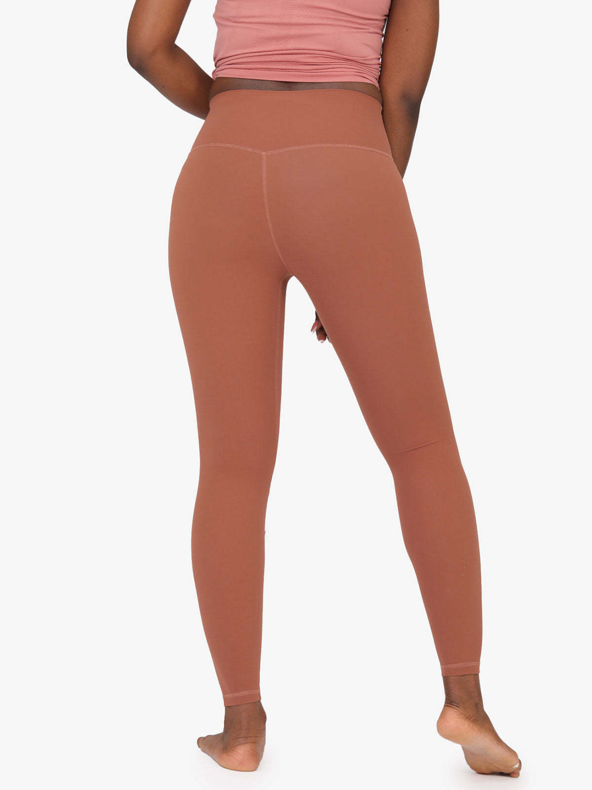 High Waist Nude Yoga Clothes Nine Points Sports Fitness Leggings