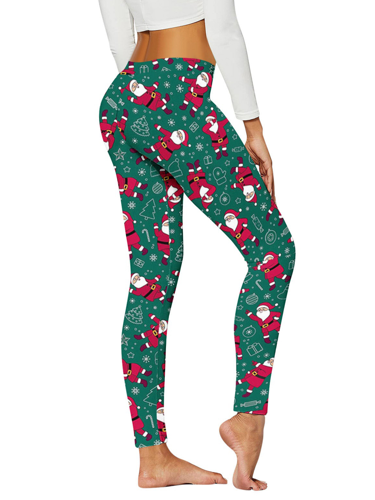 Christmas Leggings Stretchy Yoga Pants For WomenChicCurve