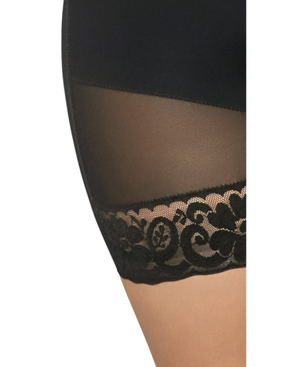 Women Flatten Abdomen High Waist Fajas Lace Elastic Mesh Fabric